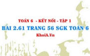 Bài 2.61 trang 56 SGK Toán 6 tập 1 Kết nối tri thức